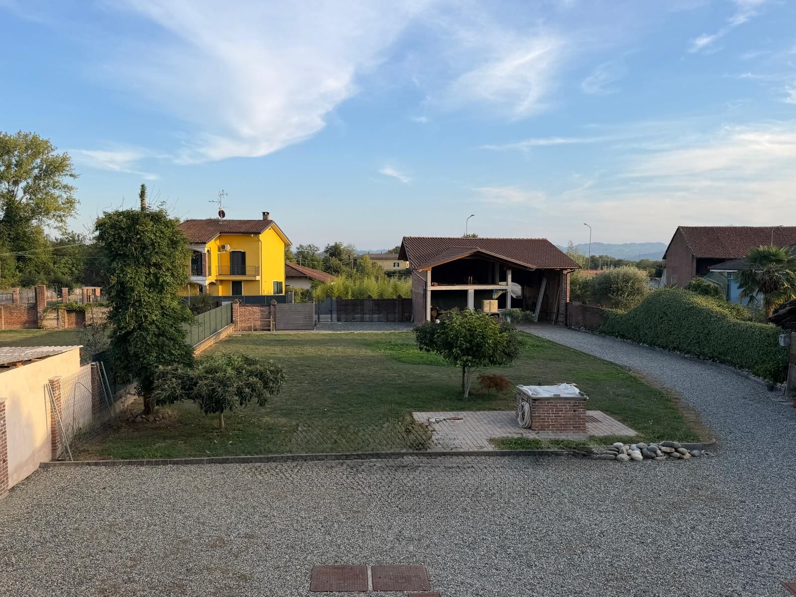 Vista sul giardino dal balcone